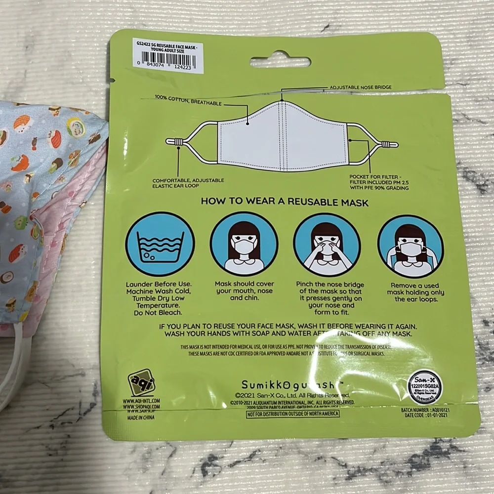 Sumikko Gurashi Young Adult Face Mask
